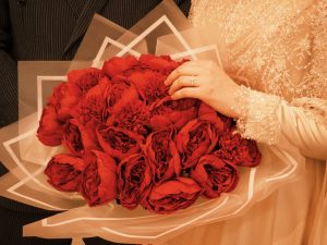 Buket bunga peony