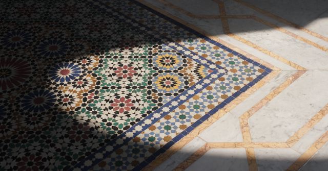lantai rumah bermotif